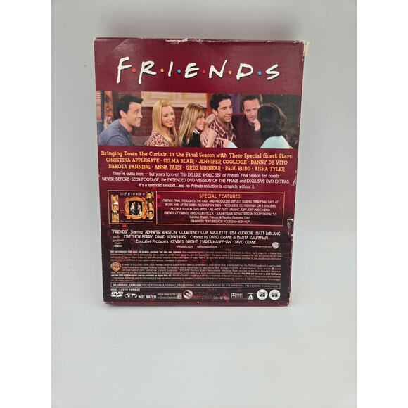 Friends DVD Seasons 5 & 10 + Finale Disc with Women’s Medium Friends Jacket - Picture 8 of 15